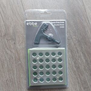 Brushed Nickel Square Drain Grate